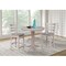 International Concepts 36 in. Solid Wood Round Top Pedestal Counter Height Dining Table with 2 Stools, Washed Gray Taupe K09-36RT-27B-S6172-2 - alternate 1
